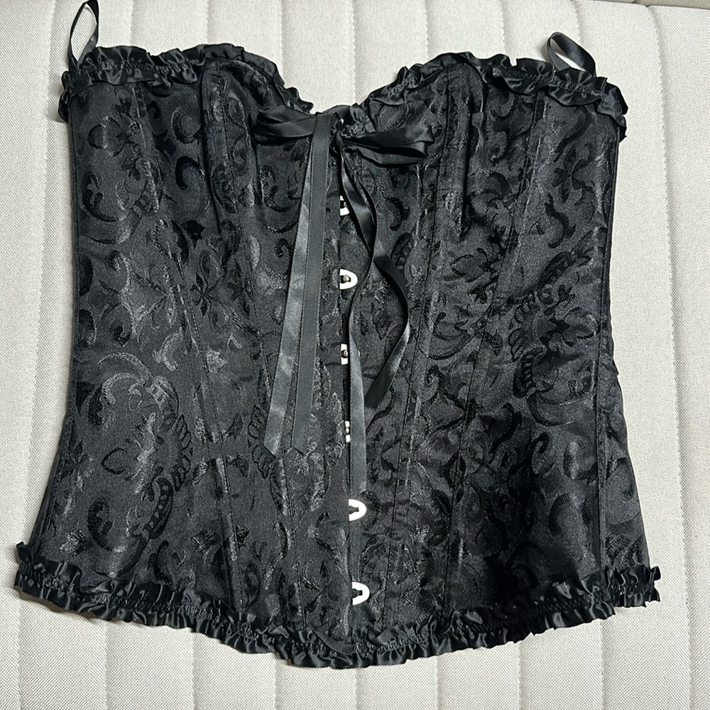 black corset top